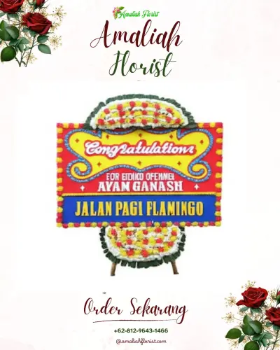 Bunga Papan Congratulation di Kawasan Industri Jababeka